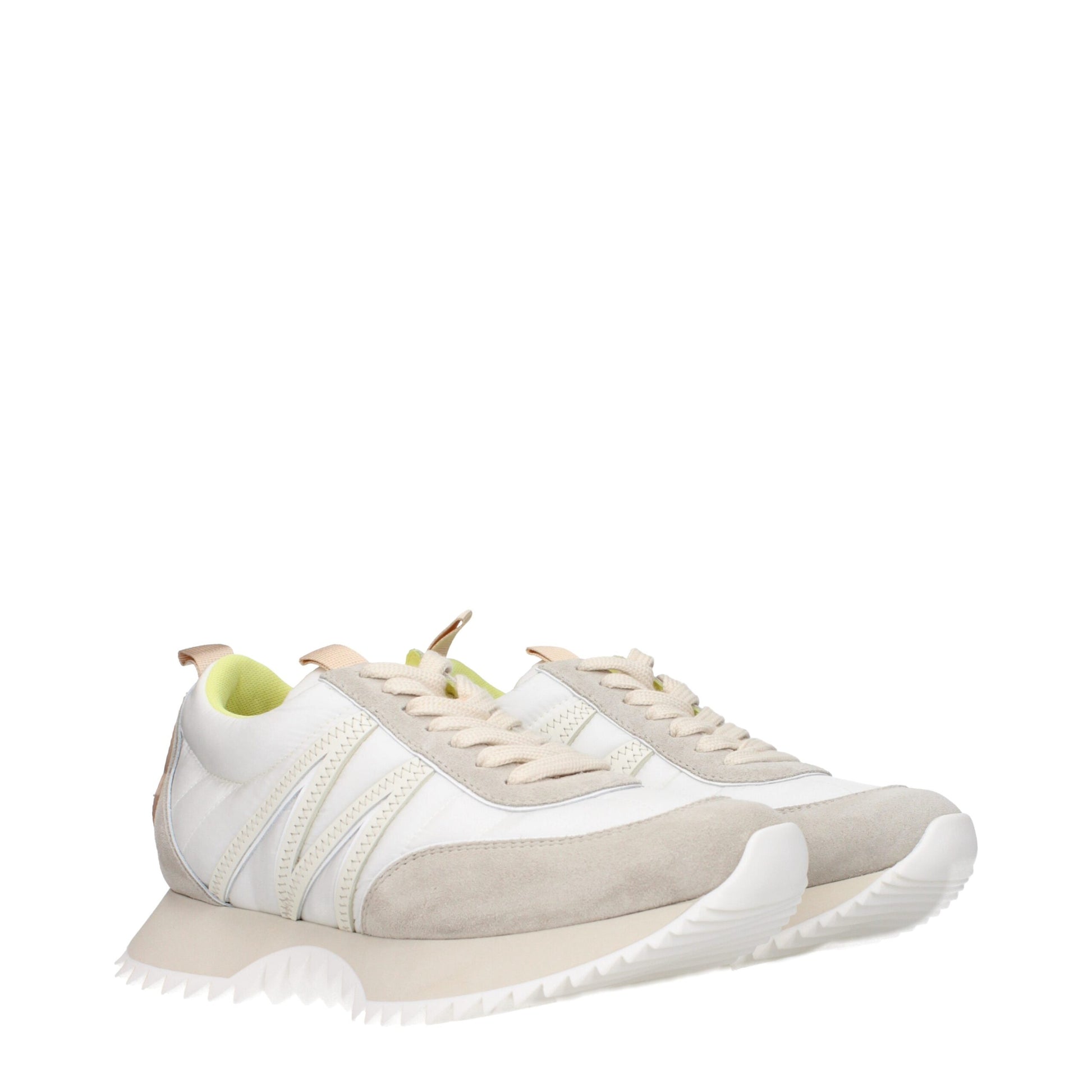 Moncler Beige Fabric Sneakers