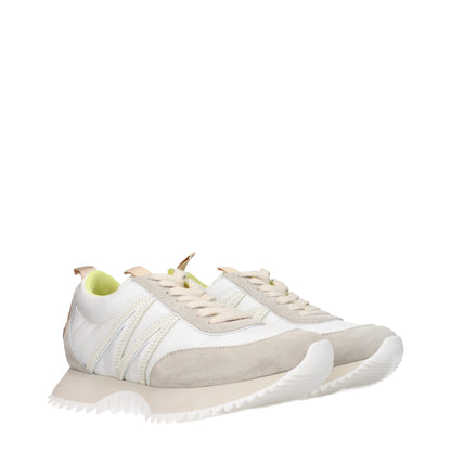 Moncler Beige Fabric Sneakers