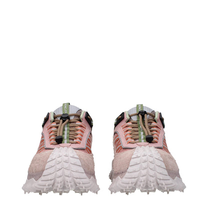Moncler Pink Leather Sneakers