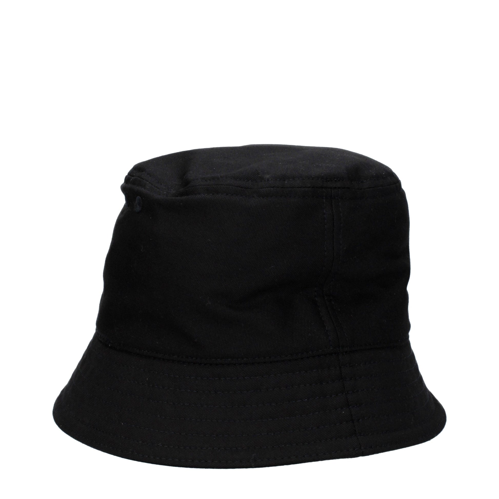 Valentino Garavani Black Cotton Hat with Front Logo