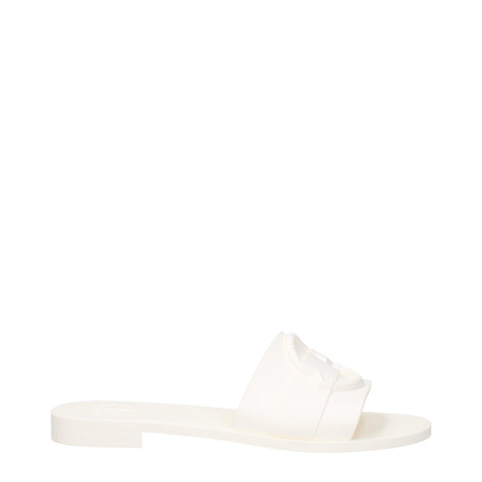 Moncler White Cotton Slipper