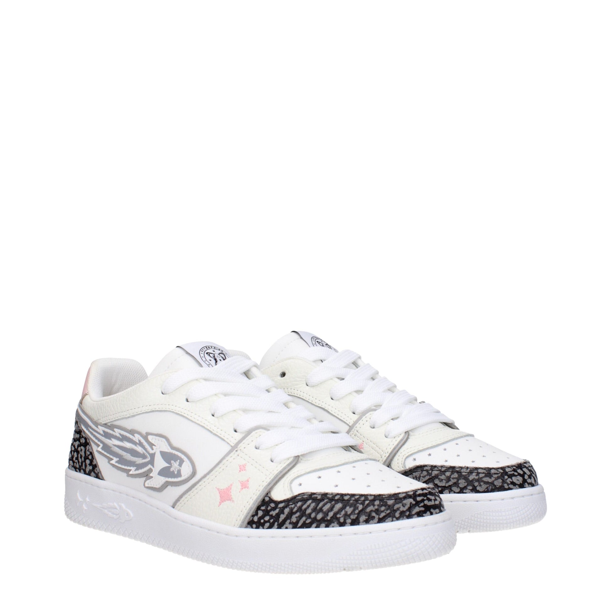 Enterprise Japan White Leather Sneakers