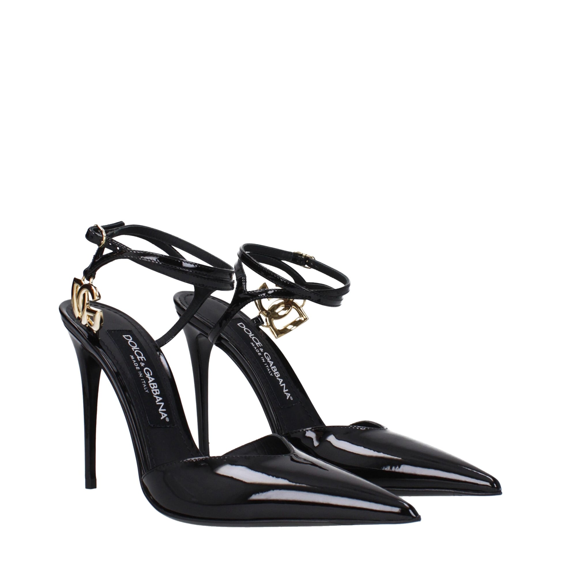 Dolce & Gabbana Black Leather Sandal