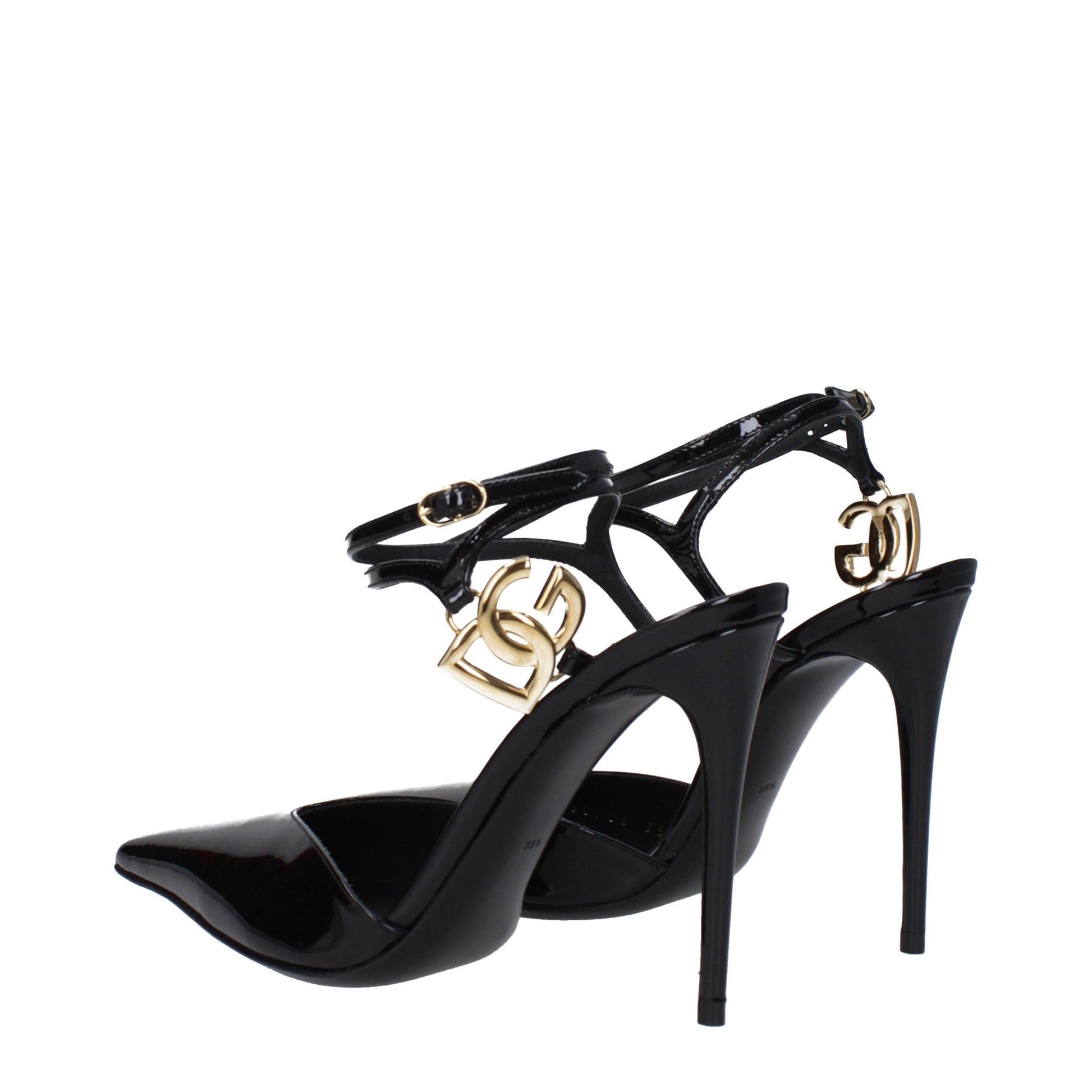 Dolce & Gabbana Black Leather Sandal