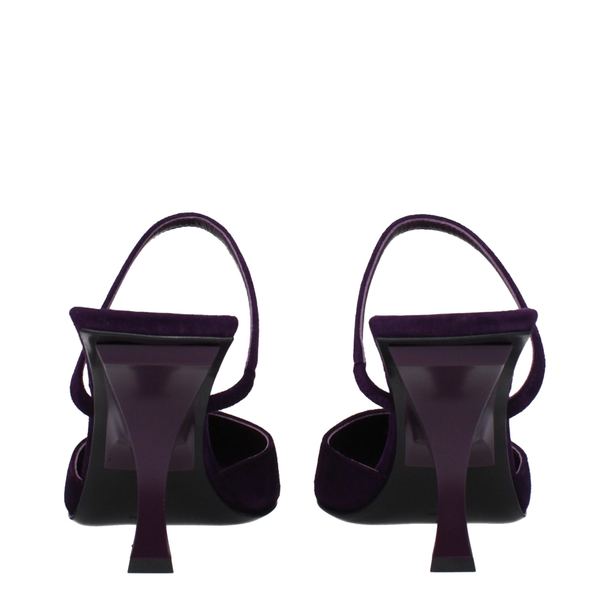The Attico Purple Leather Sandal