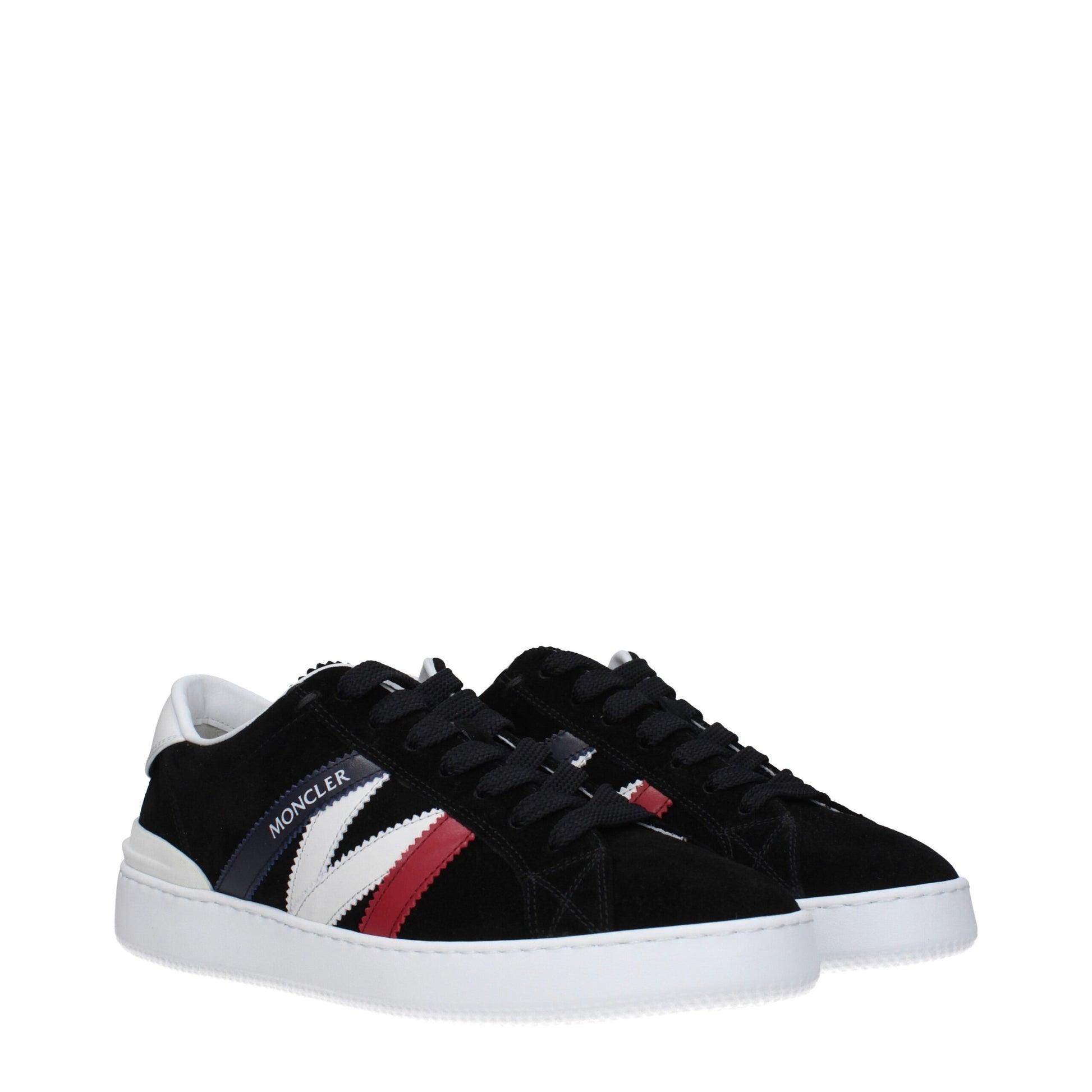 Moncler Black Leather Sneakers - Elevate Your Footwear Game