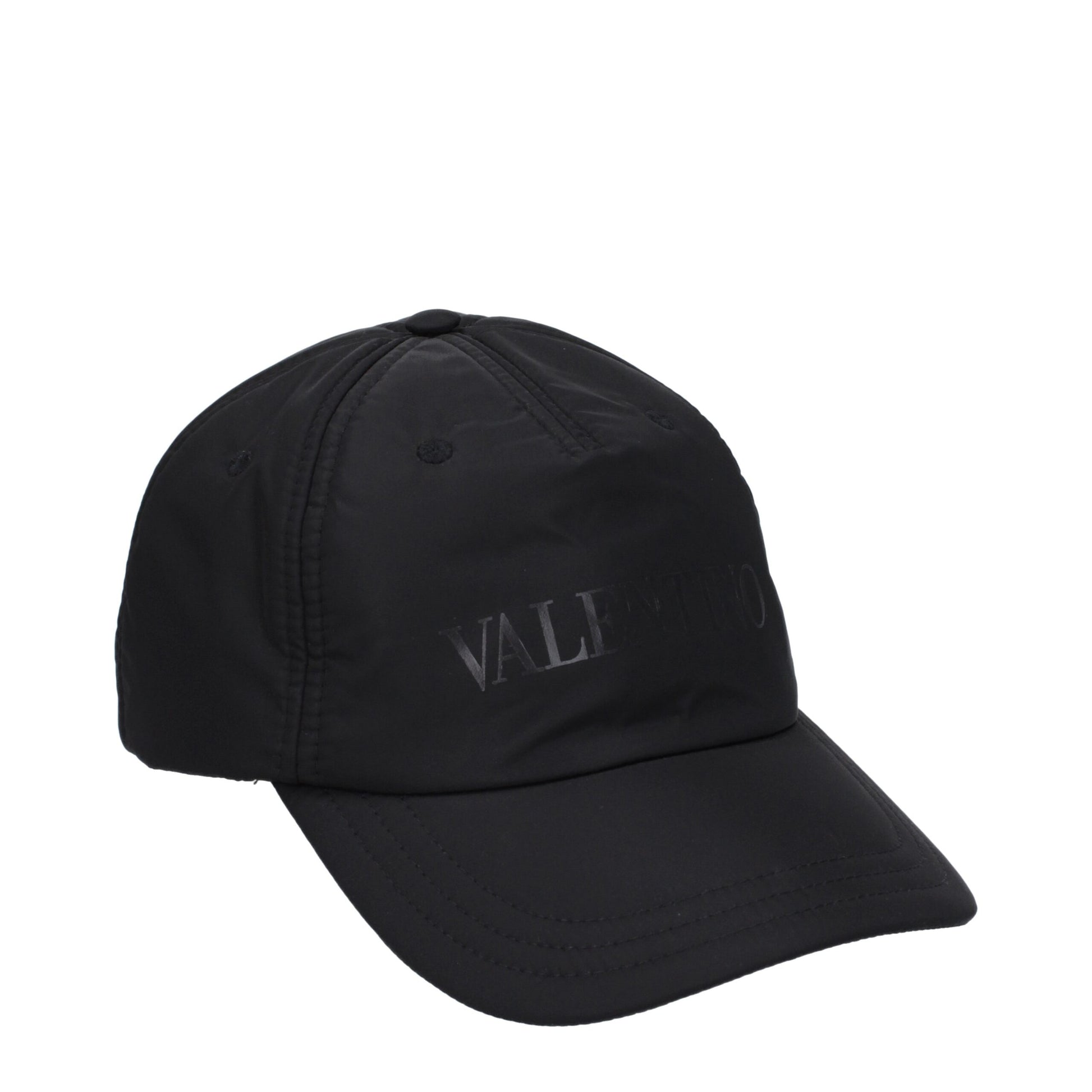 Valentino Garavani Black Polyamide Baseball Cap