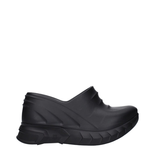 Givenchy Black Rubber Clogs