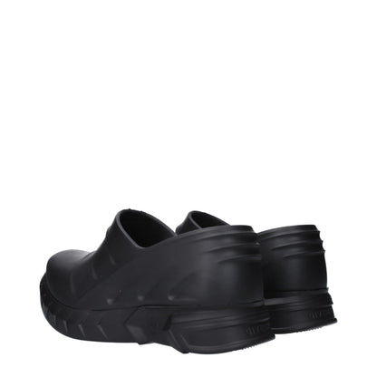 Givenchy Black Rubber Clogs