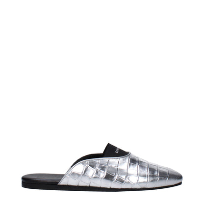 Givenchy Gray Leather Slipper