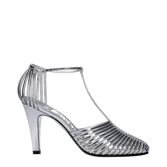 Givenchy Gray Leather Sandal - Stylish High Heel