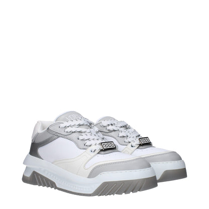 Versace White Leather Sneakers: Where Luxury Meets Style