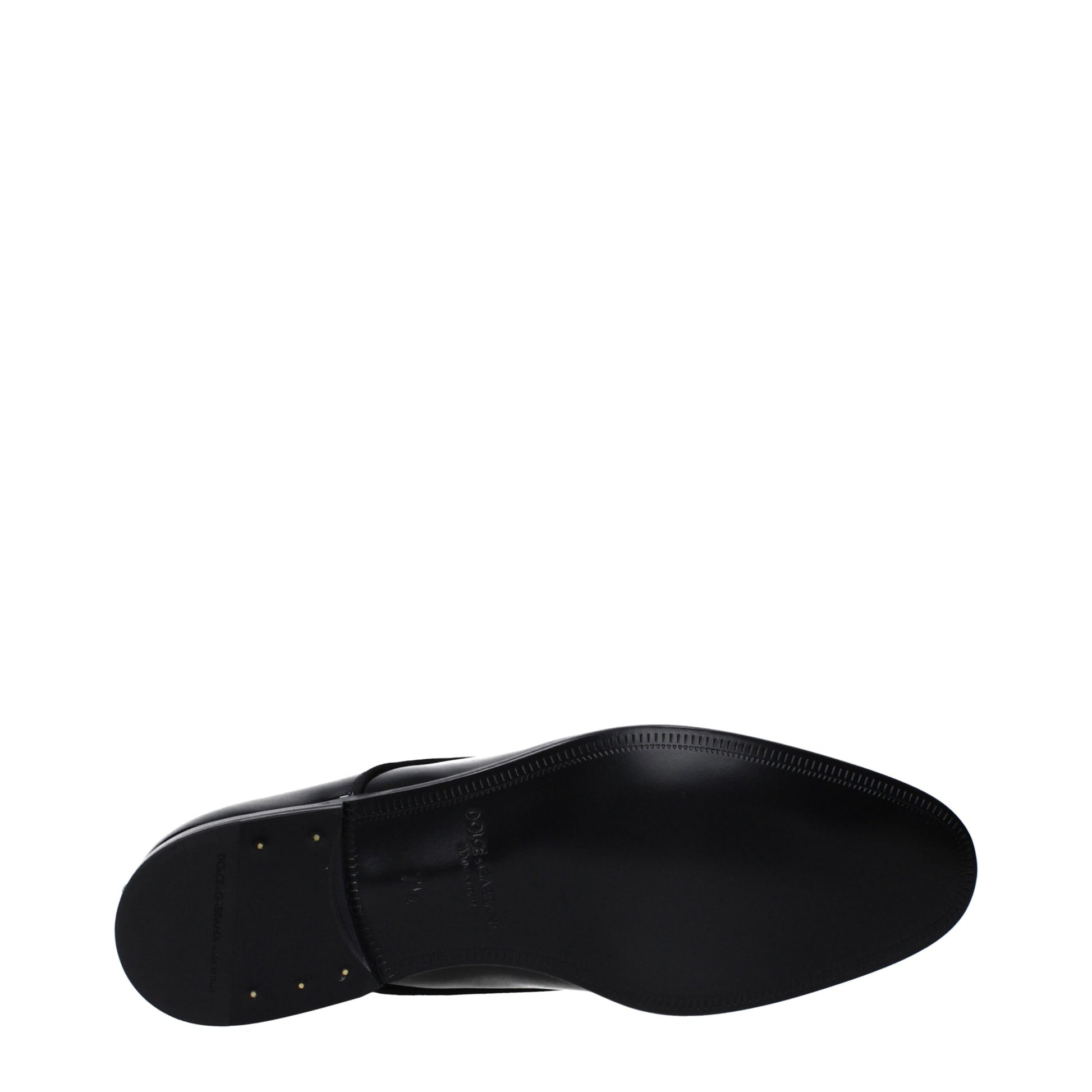 Dolce & Gabbana Black Leather Oxfords And Derby