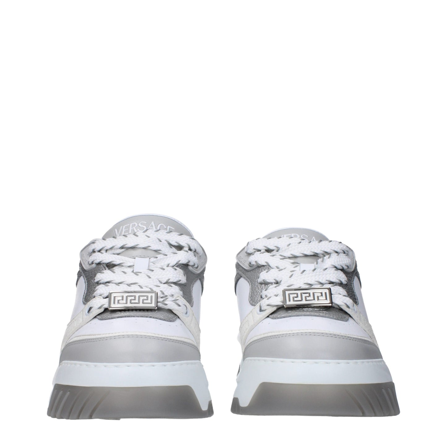 Versace White Leather Sneakers: Where Luxury Meets Style