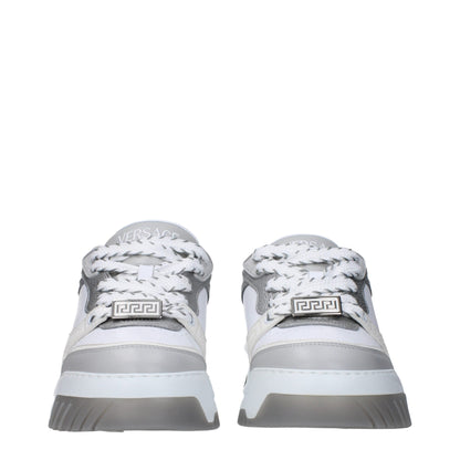 Versace White Leather Sneakers: Where Luxury Meets Style