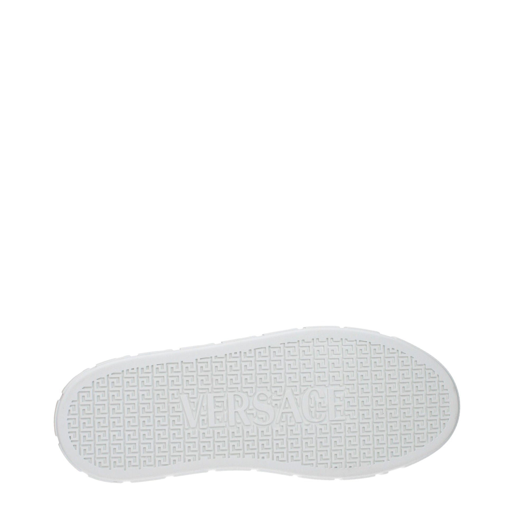 Versace White Leather Sneakers: Bold Statement Footwear