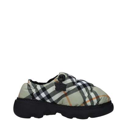 Burberry Green Fabric Ankle Slip-On
