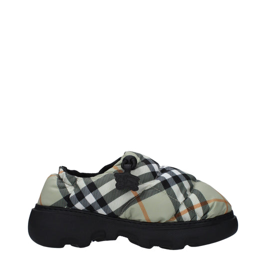 Burberry Green Fabric Ankle Slip-On