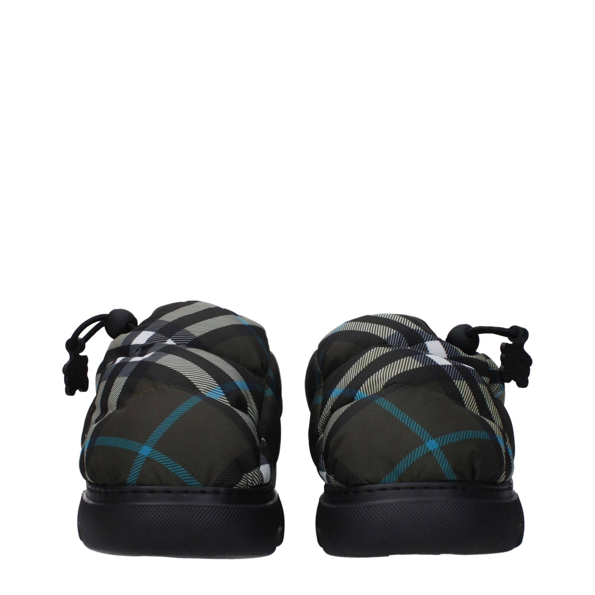 Burberry Green Fabric Ankle Slip-On