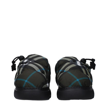 Burberry Green Fabric Ankle Slip-On