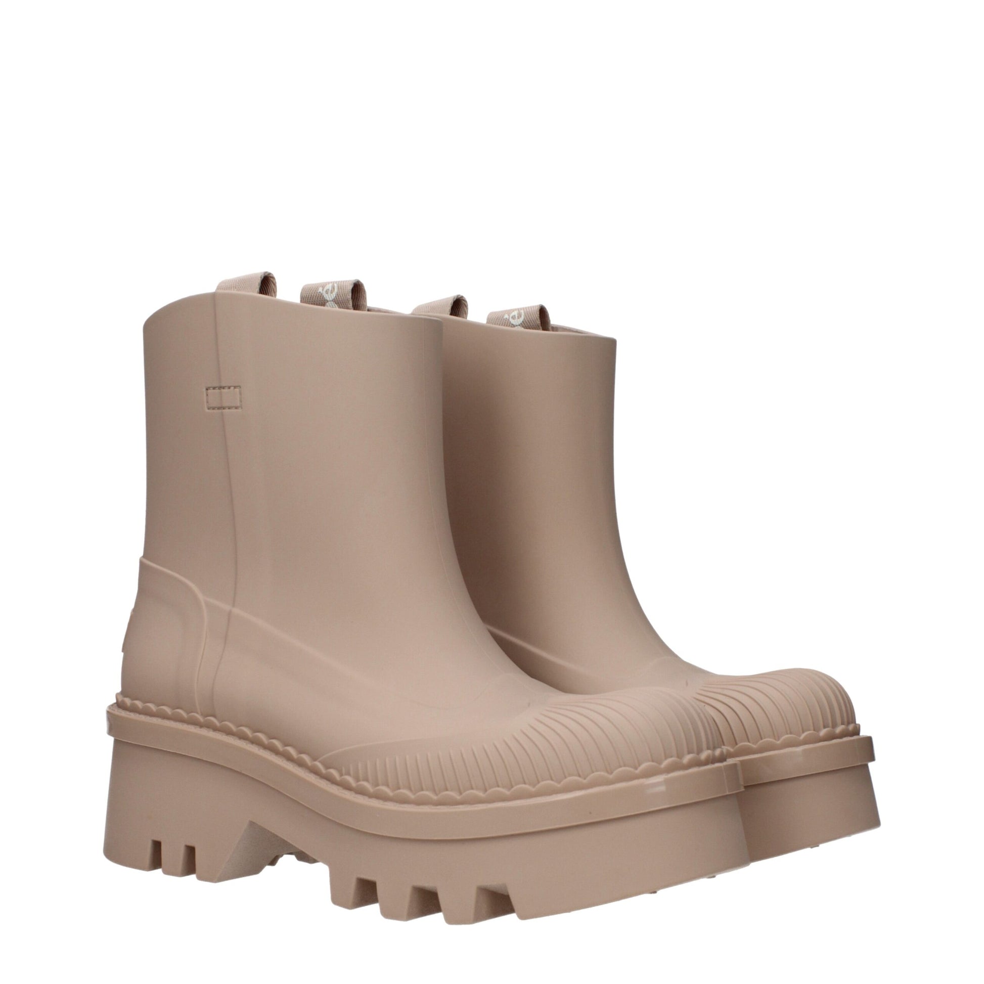 Chloé Pink Beige Raina Ankle Boots