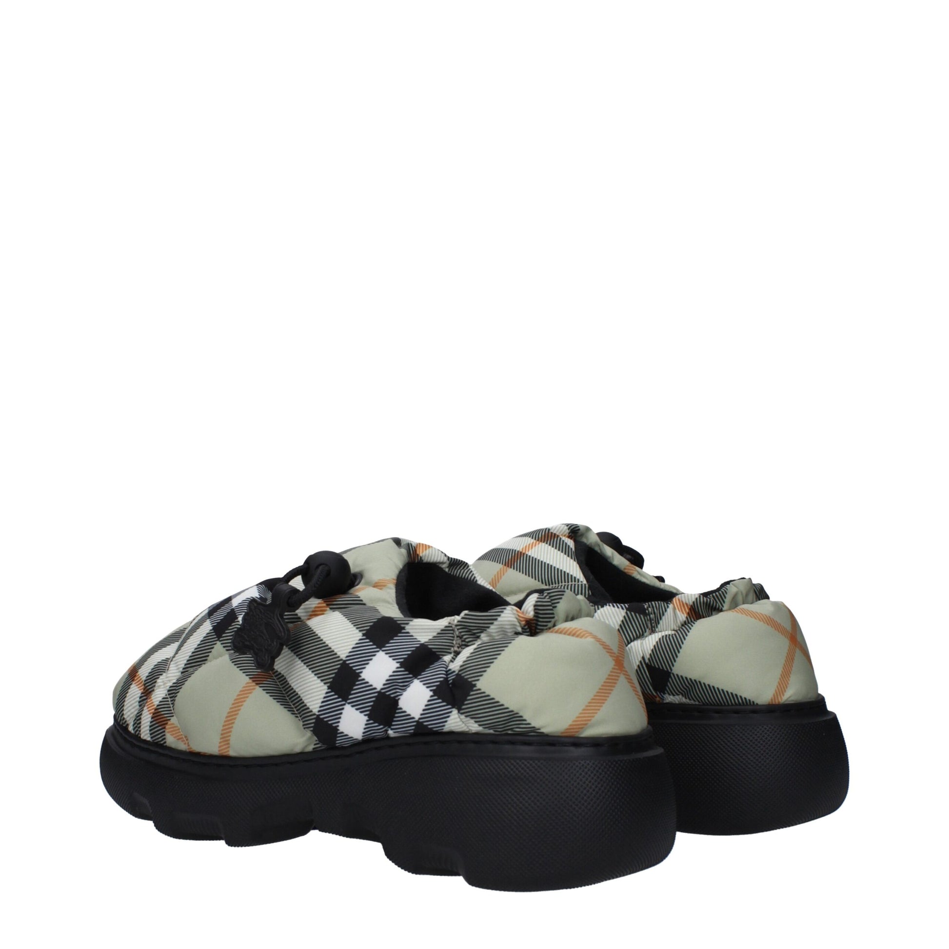 Burberry Green Fabric Ankle Slip-On