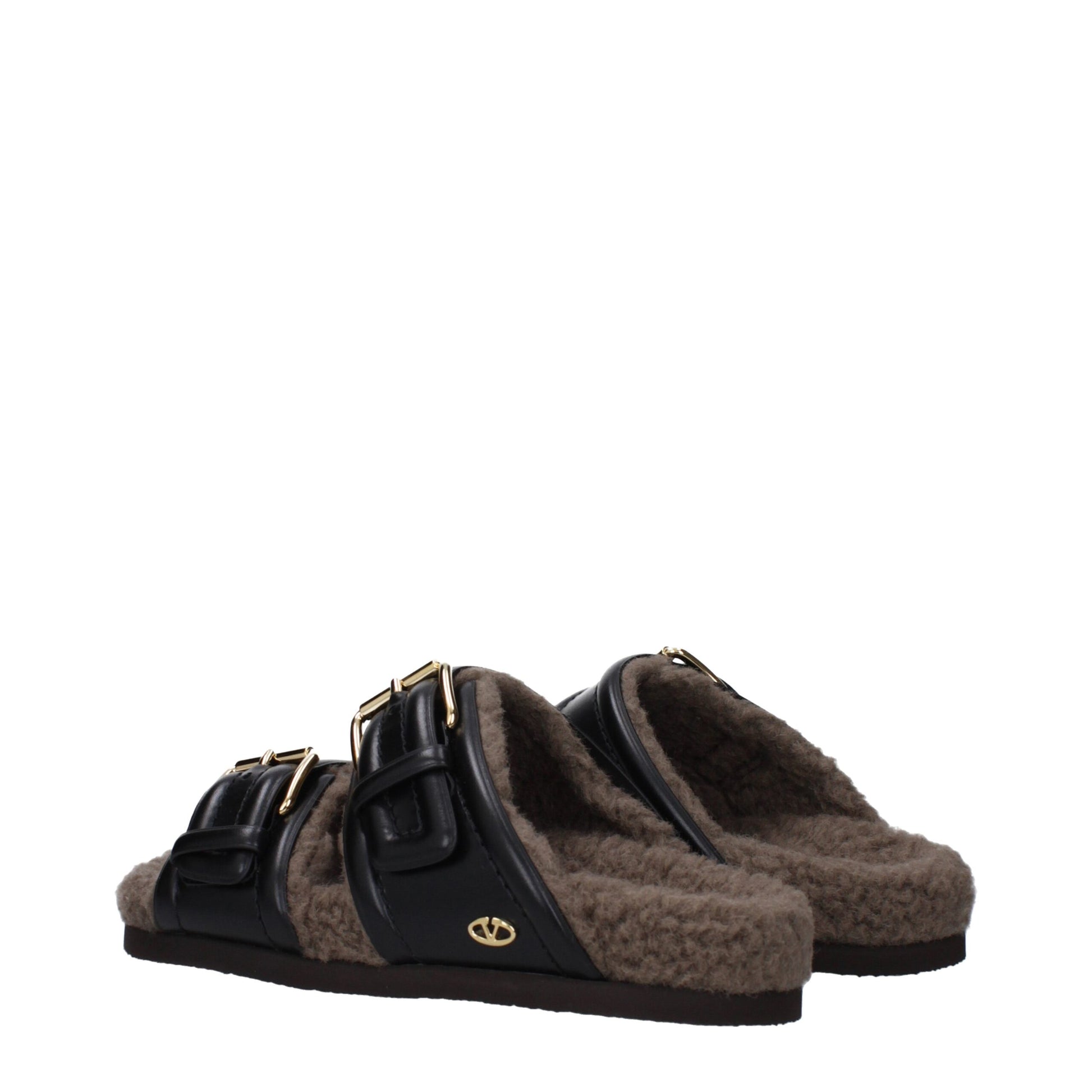 Valentino Garavani Black Leather Slippers - Timeless Elegance