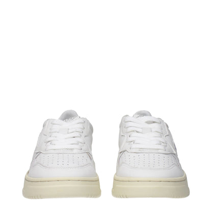 Autry White Leather Sneakers