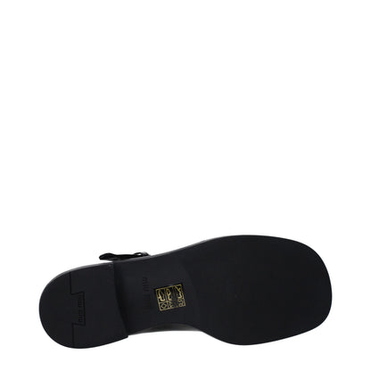 Miu Miu Black Leather Oxfords And Derby