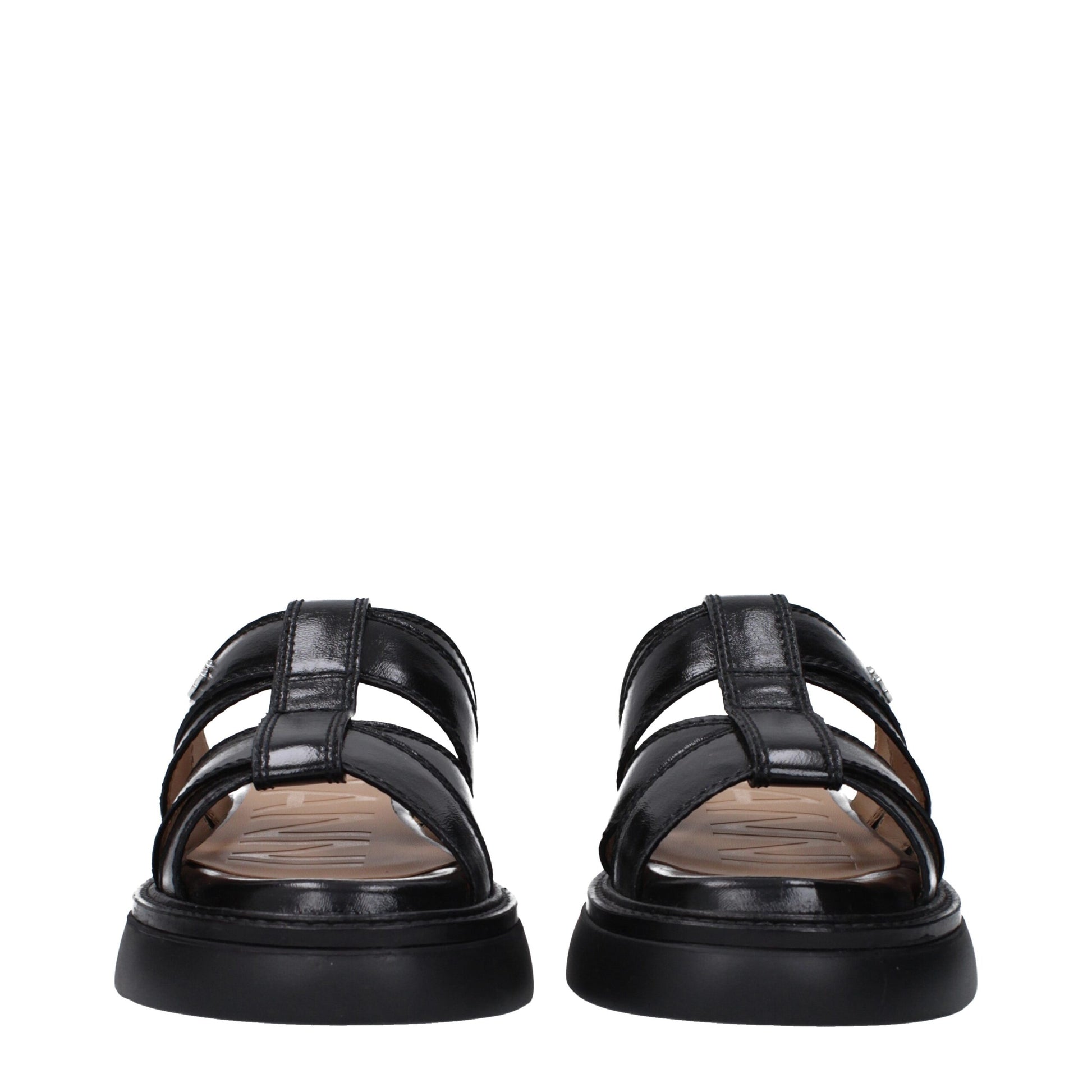 Ganni Black Fabric Slipper