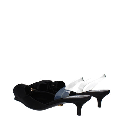 Versace Black Satin Sandal: Elegance Redefined