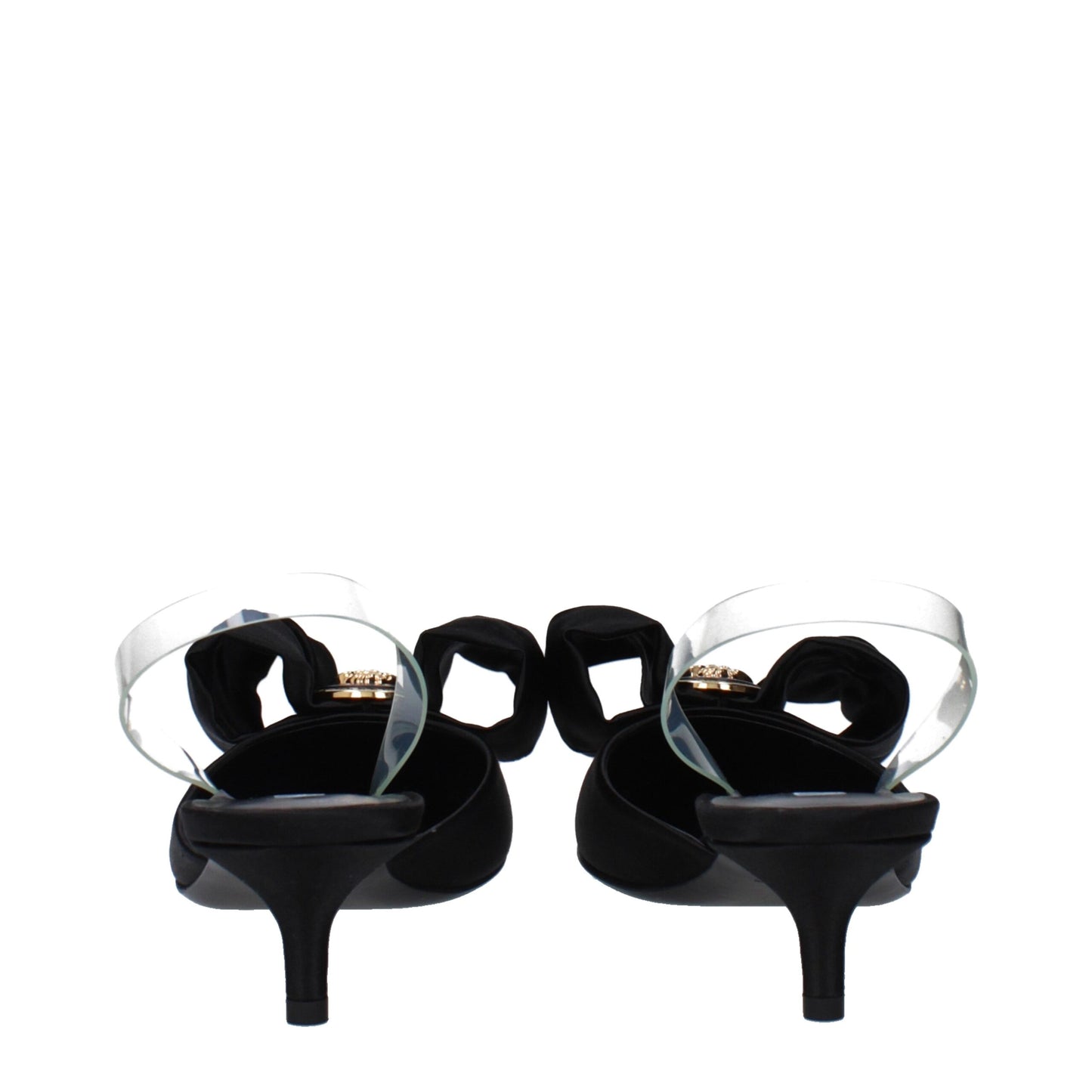Versace Black Satin Sandal: Elegance Redefined