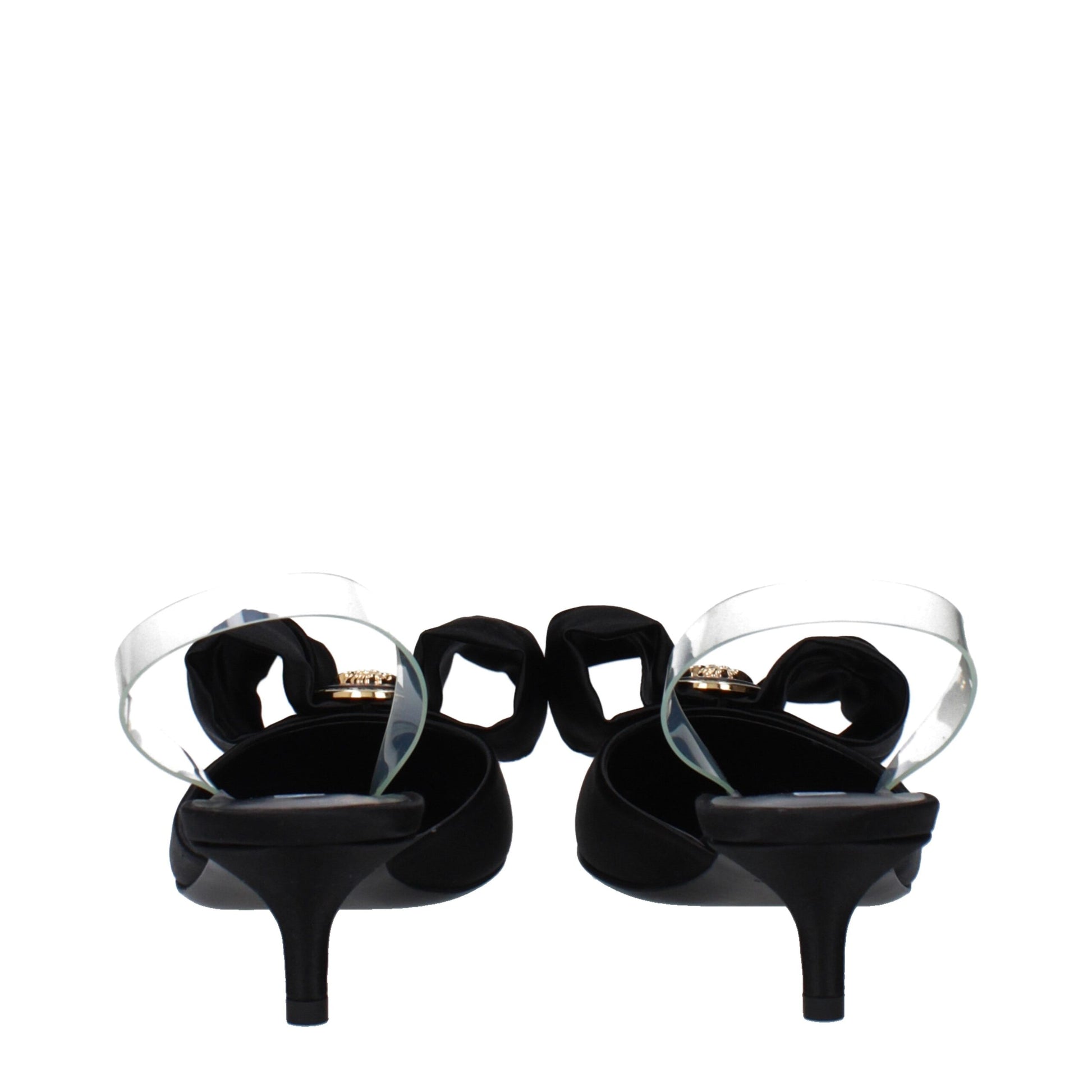Versace Black Satin Sandal: Elegance Redefined