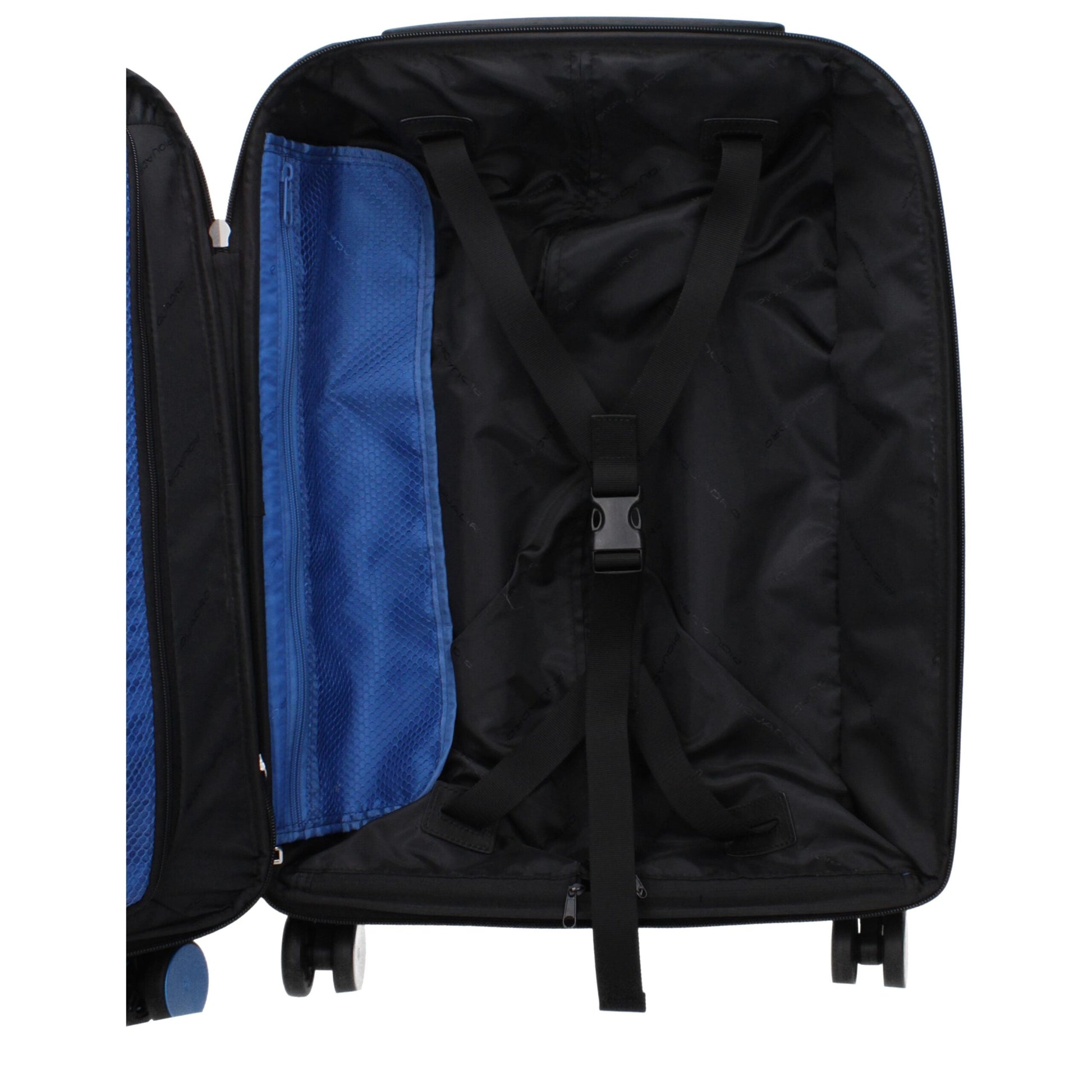 Piquadro Black Fabric Trolley Bag