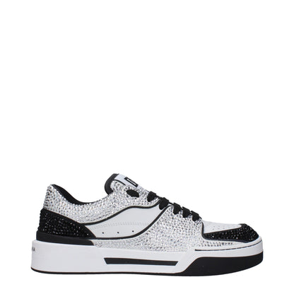 Dolce & Gabbana White Leather Sneakers