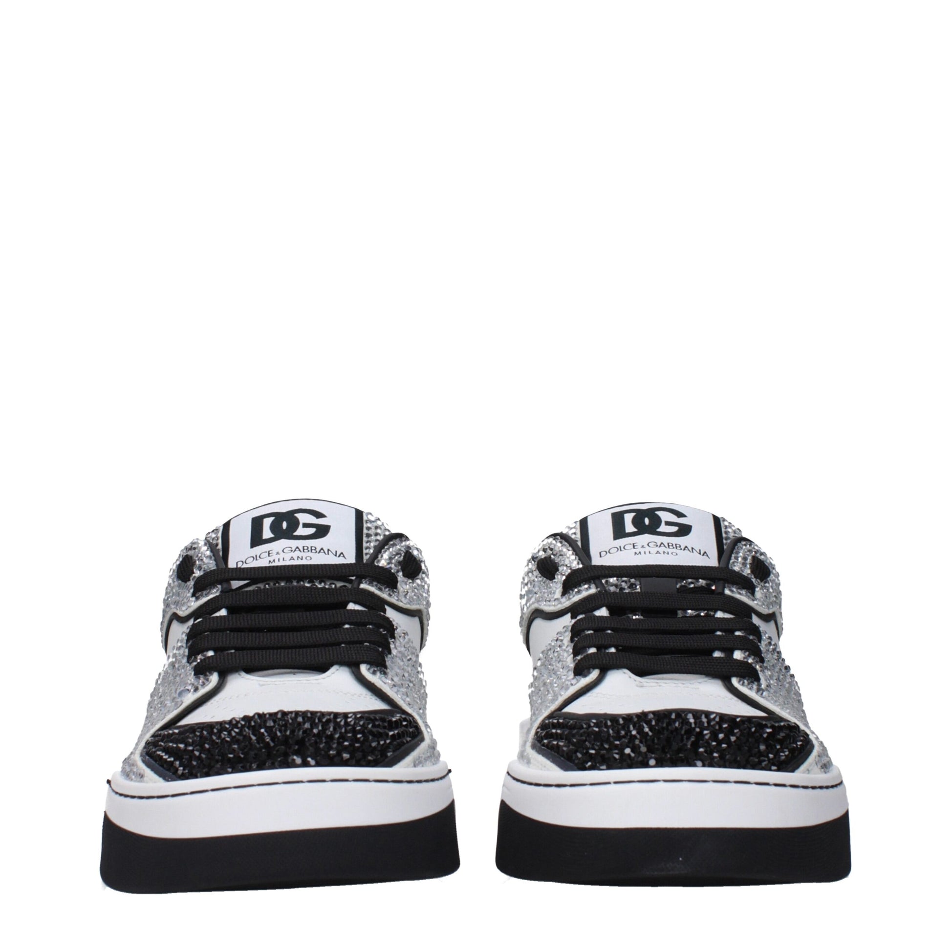 Dolce & Gabbana White Leather Sneakers