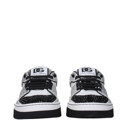 Dolce & Gabbana White Leather Sneakers