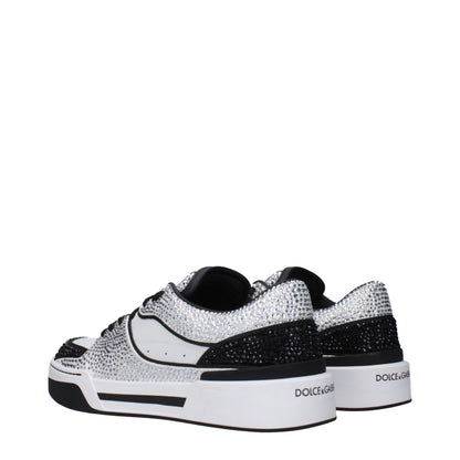 Dolce & Gabbana White Leather Sneakers