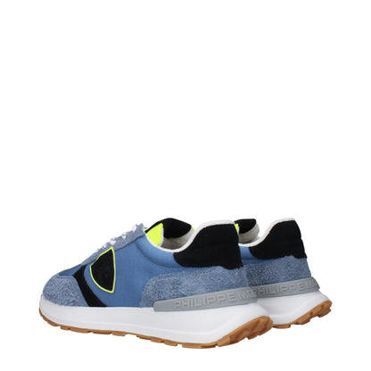 Philippe Model Blue Fabric Sneakers