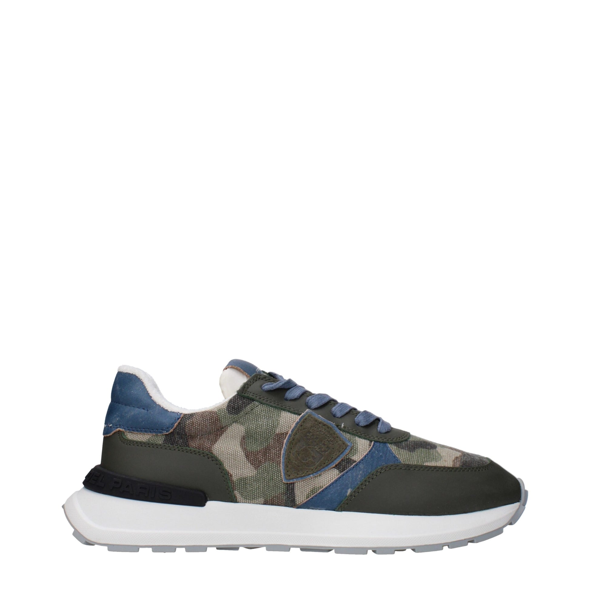 Philippe Model Green Fabric Sneakers