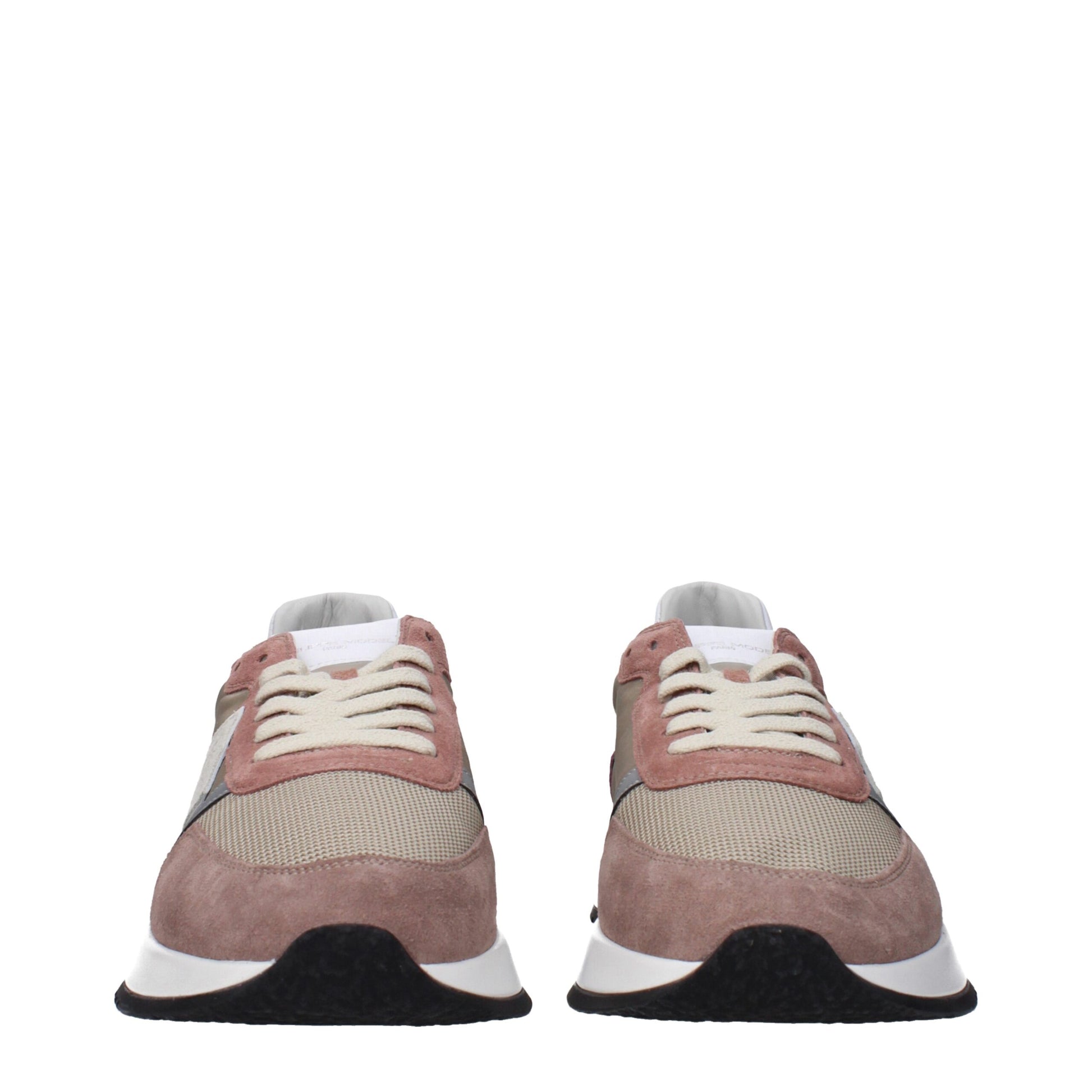 Philippe Model Beige Fabric Sneakers