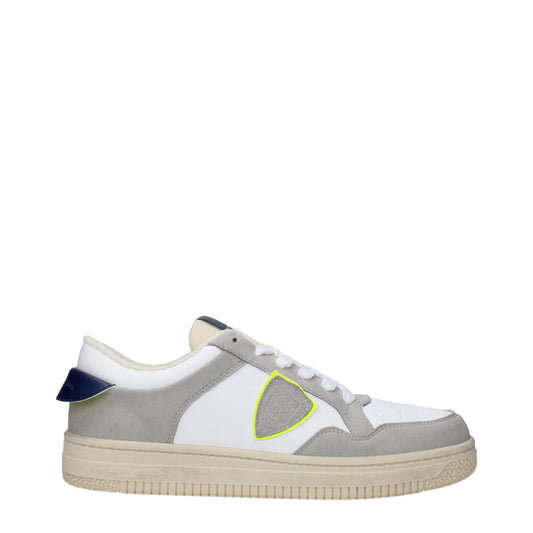 Philippe Model White Leather Sneakers - Timeless Elegance