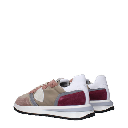 Philippe Model Beige Fabric Sneakers