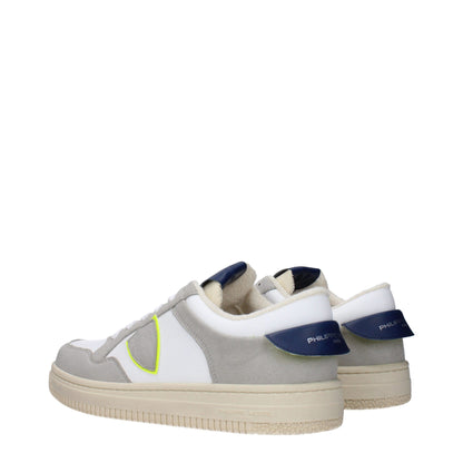 Philippe Model White Leather Sneakers - Timeless Elegance