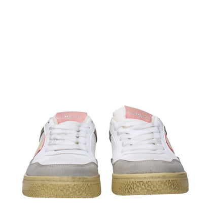 Philippe Model White Leather Low Tops - Sporty Glam Sneakers