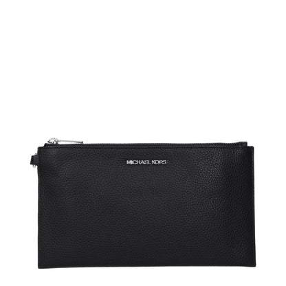 Michael Kors Black Leather Clutch Bag: Effortless Elegance