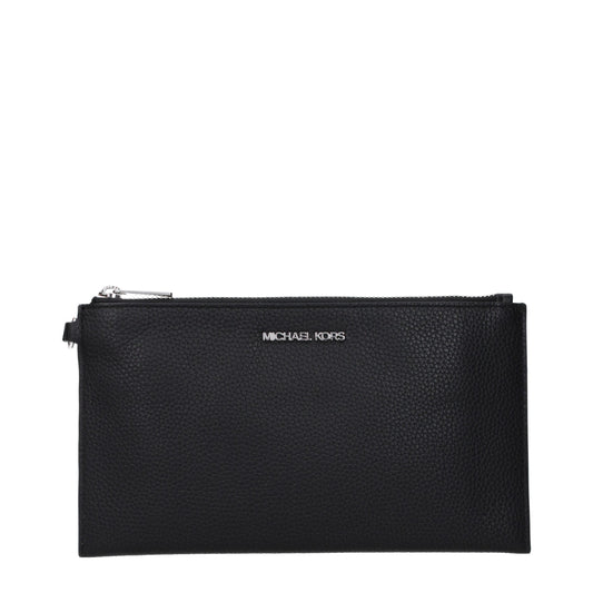 Michael Kors Black Leather Clutch Bag: Effortless Elegance