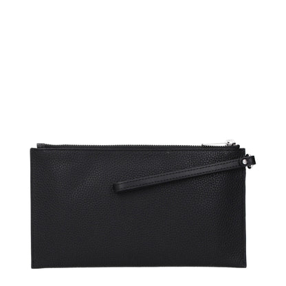 Michael Kors Black Leather Clutch Bag: Effortless Elegance