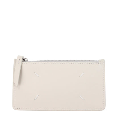 Maison Margiela Beige Leather Coin Purse