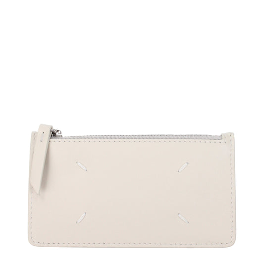 Maison Margiela Beige Leather Coin Purse